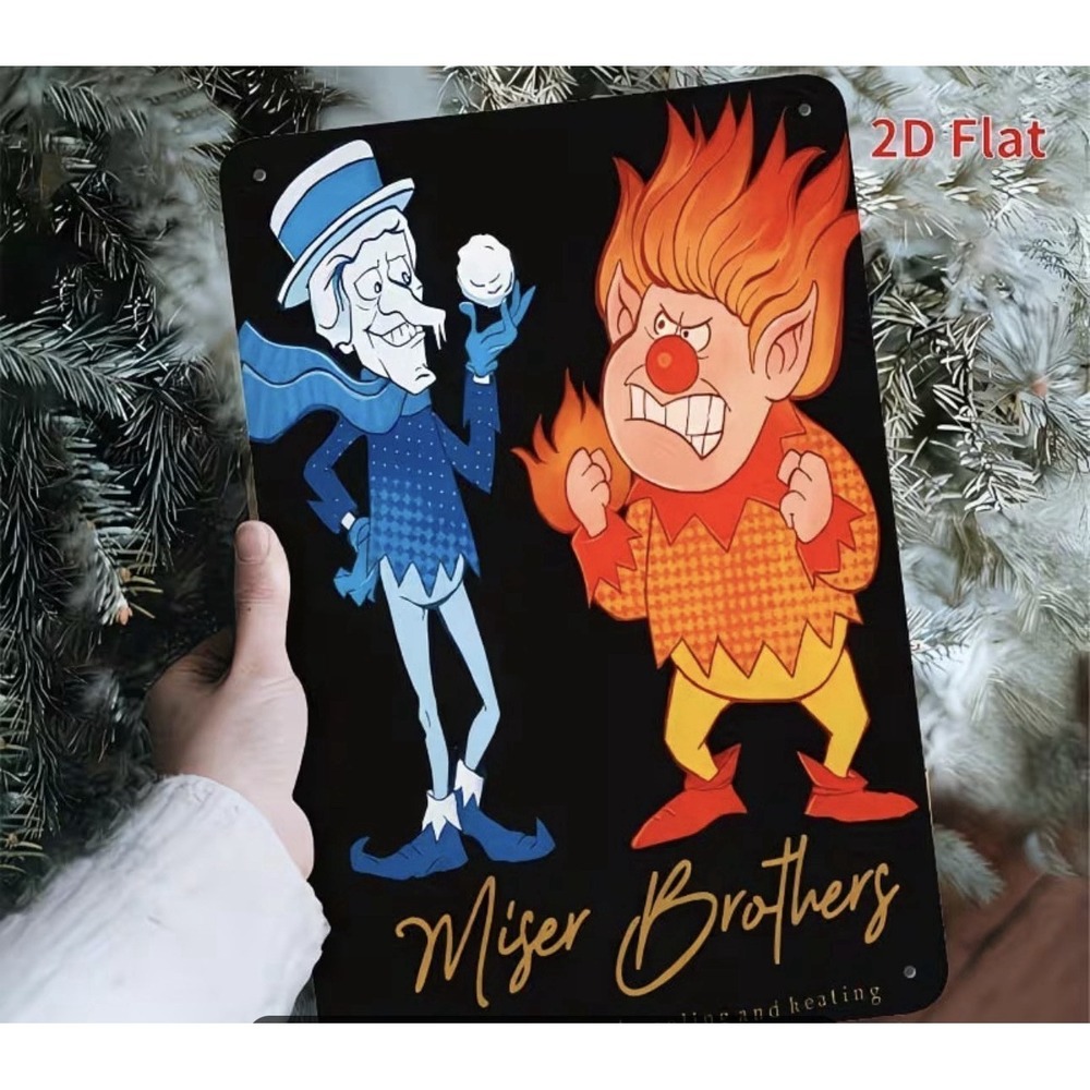 The Year Without Santa Claus Movie Tin Sign 8x12 Heatmiser Snowmiser Christmas